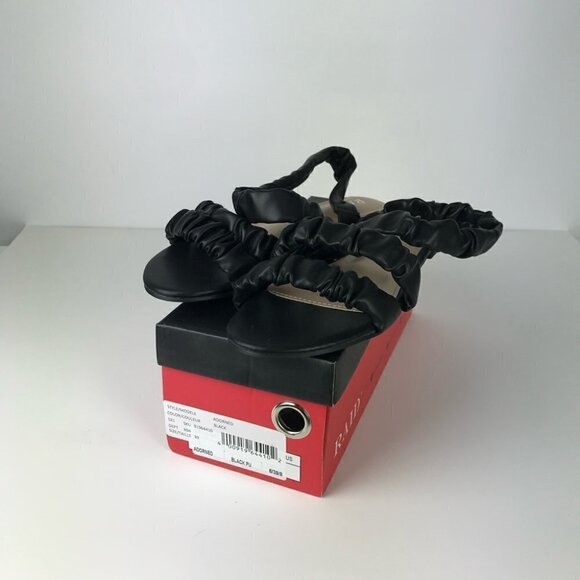 Raid Adorned Flat Sandal in Black/Tan. Size: 39 (8US) - NWT/NIB. - Picture 11 of 12
